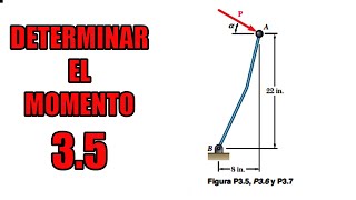 EJERCICIO 35 Beer  Calcular el Momento De La Fuerza Resultante [upl. by Lletnwahs682]