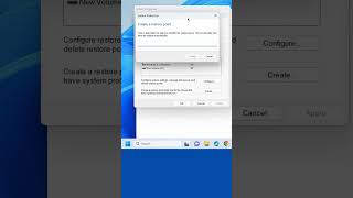 Create system restore point windows 10  11 [upl. by Aneetak]