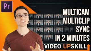 How to sync multiple clips in premiere  Fast editor pro tip [upl. by Aihsemot39]