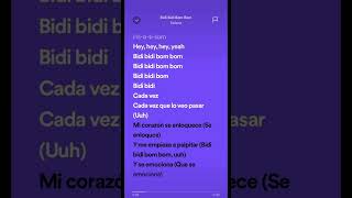 Selena  Bidi Bidi Bom Bom Lyrics from Spotify  Letras de Spotify ripselena [upl. by Lyrahc]