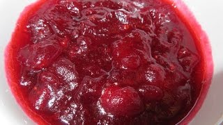 Ocean Sprays WHOLE BERRY CRANBERRY SAUCE  How to make FRESH CRANBERRY SAUCE Recipe [upl. by Raymond]