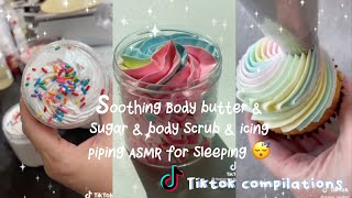 50 mins ASMR butter body sugar scrub soap and icing sugar piping for sleep  TikTok Compilation [upl. by Sdlonyer]