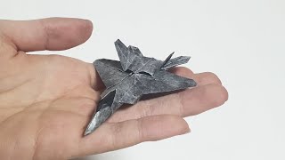 F22 전투기 종이접기 Origami F22 Raptor [upl. by Assylem]