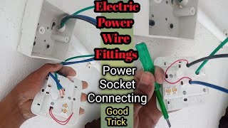 How to Make Power Socket Fittings 🤯▶️  Board Connection Power Socket electrical shorts [upl. by Ddet]