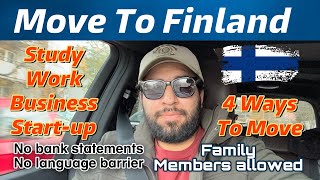 4 Ways To Move Finland  Finland work permit  study visa  Business visa  Finland immigration [upl. by Olram]