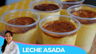 COMO HACER LECHE ASADA EN VASOS DESCARTABLES  PLASTICOS  RECETA CASERA [upl. by Persis]