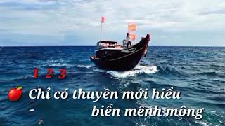 Thuyền và biển QuangNinh karaoke song ca [upl. by Ahsekin]