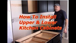 How To Install Kitchen Cabinets [upl. by Novyar]