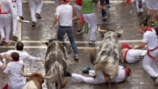 Makabre Tradition Die gehetzten Stiere von Pamplona [upl. by Edas842]