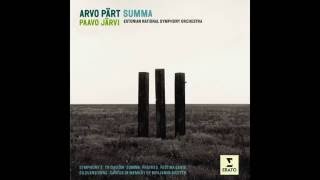 Arvo Pärt  Trisagion  Estonian National Symphony Orchestra  Dir Paavo Järvi 2002 [upl. by Tearle]