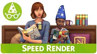 The Sims 4 Speed Render  Pufferhead Stuff Pack [upl. by Ynafit]