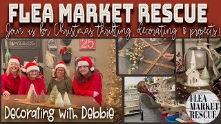 CHRISTMAS THRIFTING HAULTHRIFT STORE DECORATING AND DIY HOLIDAY HOME DECOR [upl. by Nryhtak]