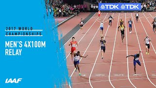 Mens 4x100m Relay Final  IAAF World Championships London 2017 [upl. by Anerahs567]