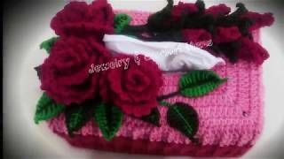 Crochet Tissue Box Cover Tutorial part 1 [upl. by Joscelin]