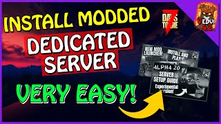 Setup MODDED 7 Days To Die Server EASY Vedui42 [upl. by Anibur]