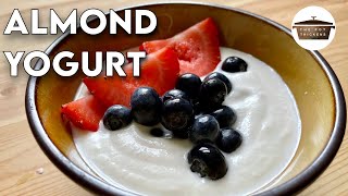 Vegan Almond Yogurt Recipe  How to Make Vegan Yogurt at Home [upl. by Hsina]