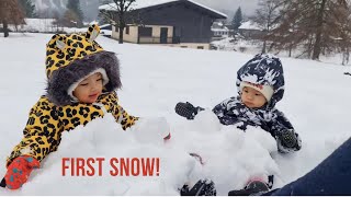 French Holiday Part 2 Tilis First Snow amp 2nd Birthday [upl. by Annat]