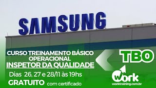 TBO INSPETOR DA QUALIDADE TREINAMENTO BÁSICO OPERACIONAL P INSPETOR DA QUALIDADE  2611 AULA 01 [upl. by Ayiotal]