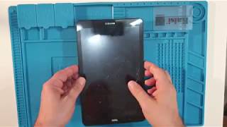 Samsung GALAXY Tab E SMT560 Digitizer Replacement [upl. by Ellierim]