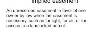 Easements  Real Estate Exam [upl. by Aryad998]