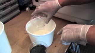 Mixing Polyurethane Foam Liquid [upl. by Ardnasak]