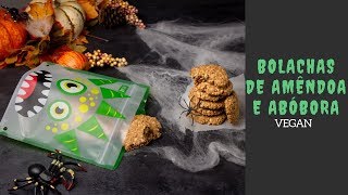 BOLACHAS DE AMÊNDOA E ABÓBORA  HALLOWEEN [upl. by Rush]