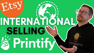 Etsy Print on Demand International Shipping Options  Full Tutorial [upl. by Acinyt]