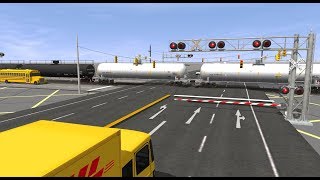 Amtrak Trains Speeding Through Irishtown Road Crossing [upl. by Gabrielson]