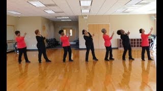 Im Blessed line dance  Instructional AND dance [upl. by Enytsirhc]