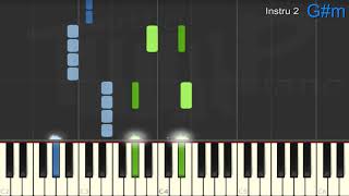 Indochine  Laventurier piano facile [upl. by Snowber]