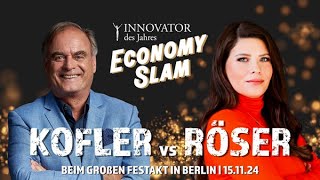 Der Economy Slam Kofler vs Röser  HöhlederLöwenStars im RedeDuell zu Deutschlands Wirtschaft [upl. by Oberstone]