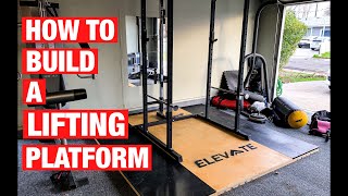 HOW TO BUILD A LIFTING PLATFORM [upl. by Azilef]