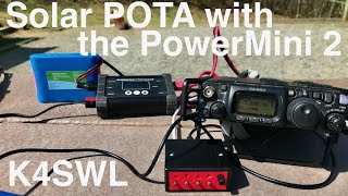 A SolarPowered POTA Activation with the BuddyPole PowerMini 2 charge controller [upl. by Htiekal]