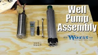 How to Assemble a Submersible Well Pump and Motor [upl. by Callista497]