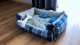 Jak zrobić legowisko dla psa lub kota I DIY I tutorial I How to make a pet bed I Szycie legowiska [upl. by Keung]