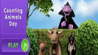 Sesame street Counting Animals day with Count von count [upl. by Trill]