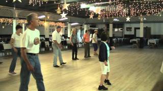 Linedance lesson Stroll Along Cha Cha choreo rodeo cowboys [upl. by Eilegna]