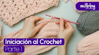 Curso Iniciación al Crochet PARTE 1 Cómo hacer una cadeneta de ganchillo [upl. by Newsom]