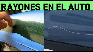 Como Pulirreparar rayones o arañazos al transparente de la pintura del auto [upl. by Luapnaes]