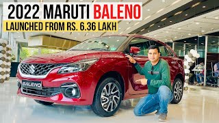 2022 Maruti Baleno Facelift Launched From Rs 636 Lakh [upl. by Nelloc]