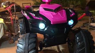 Costzon Ride on ATV 12V Battery Powered Electric Vehicle Review Fun ride on with lights and music [upl. by Oemac601]