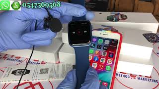 How to connect T500 Plus Max Smartwatch to your Phone Series 7 Clone BT CallsMusic Custom Dials [upl. by Relly]