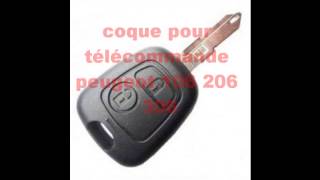 Coque clé plip telecommande 206 106 306 107 207 307 407 C1 C2 C3 xsara xantia saxo laguna scenic [upl. by Michel205]