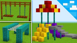 Minecraft How To Make a Playground 6 Ideas [upl. by Hilary]