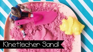 DIY  KINETIC SAND SELBER MACHEN I KINETISCHER SAND [upl. by Yesdnil]