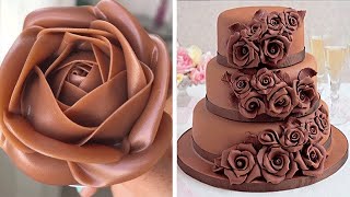 Most Satisfying Chocolate Cake Decorating Tutorials  Easy Chocolate Cake Decorating Ideas [upl. by Bouchard]