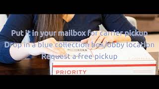 How to ship a domestic package via USPS [upl. by Yrbua]