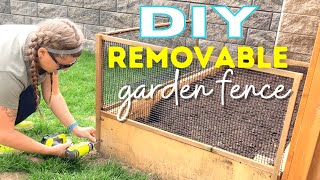 FENCE and Protect Your Raised Garden Bed  DIY How To Tutorial [upl. by Aihsad]