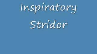 Inspiratory Stridor [upl. by Valerian]