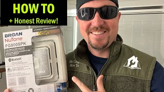 HOW TO Upgrade to an LED BLUETOOTH SPEAKER Bathroom Exhaust Fan  Broan Nutone FG800SPK Review [upl. by Yelroc919]